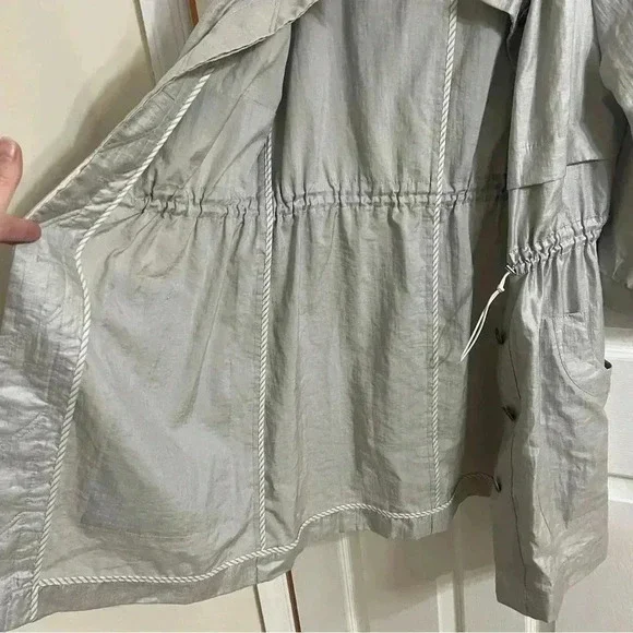 Shin Choi Button Light Weight Jacket Womens Size 10 Shimmery - Picture 6 of 9